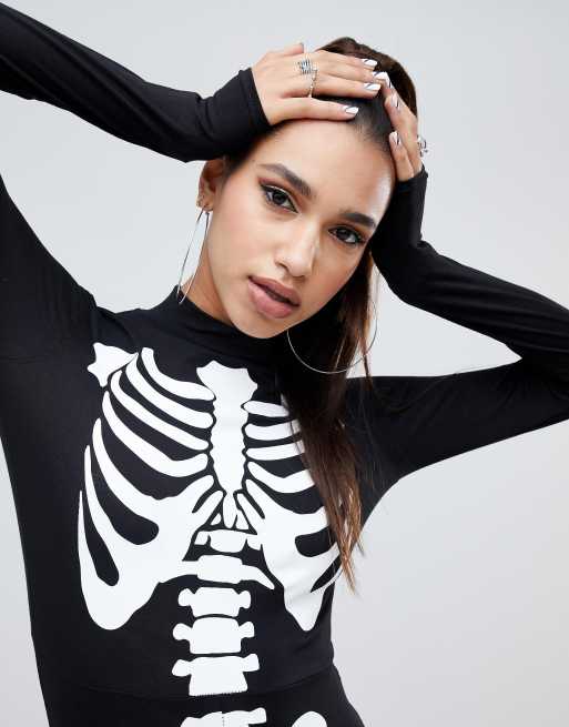 Missguided skeleton hot sale jumpsuit