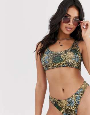 pretty little thing leopard print bikini