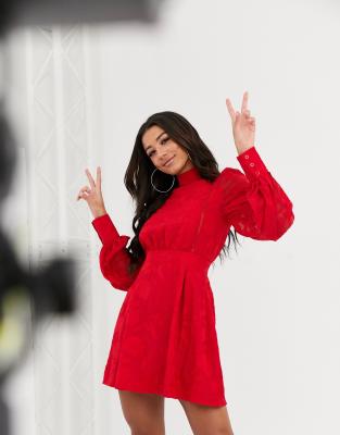 pretty little thing red dress