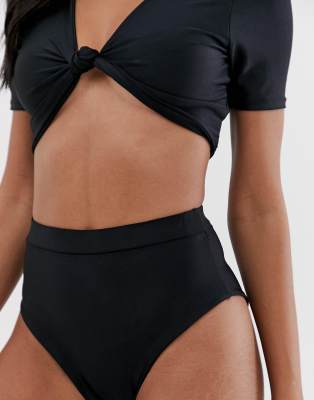 pretty little thing black bikini