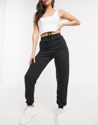 pretty little thing black joggers