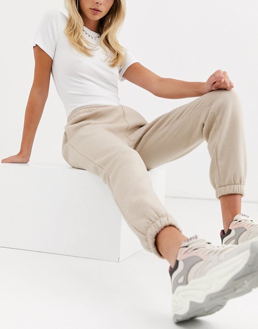PrettyLittleThing jogger in stone