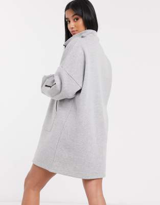 zip front sweater dress