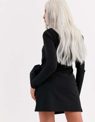 pretty little thing long black dress