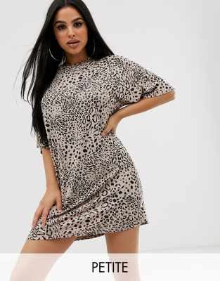 pretty little thing leopard dress