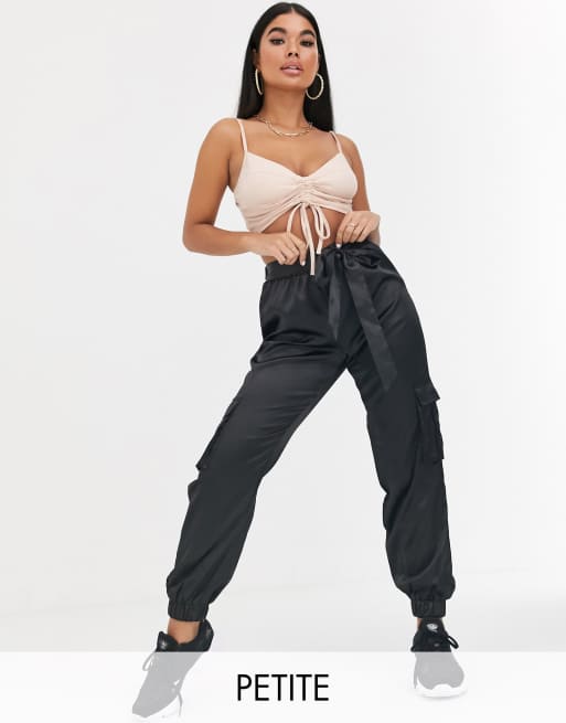Shorts Cargo Pretty Little Thing - Negros | Twill Holgados