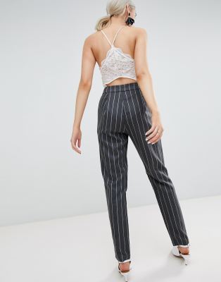 pinstripe trousers pretty little thing