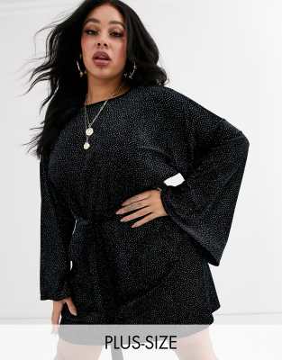 pretty little thing black glitter dress