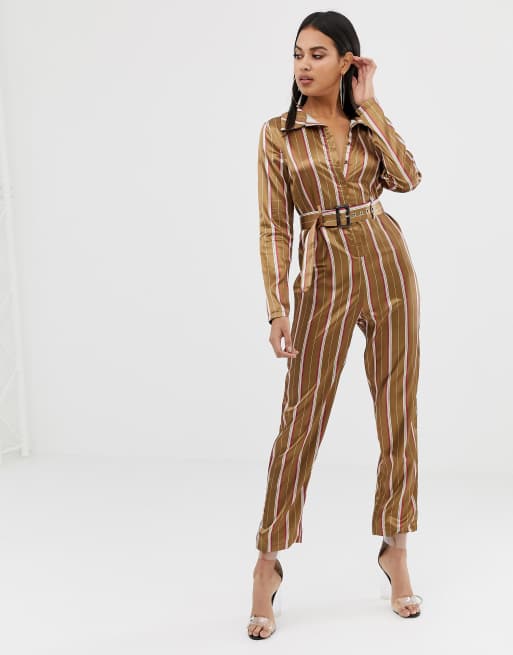 Pretty little best sale thing striped jumpsuit