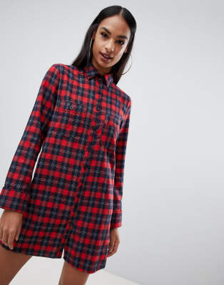 prettylittlething horn button midi shirt dress