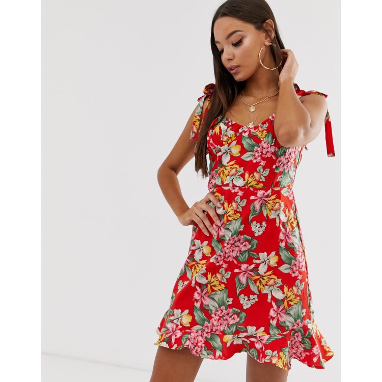 Pretty little thing outlet tropical dress