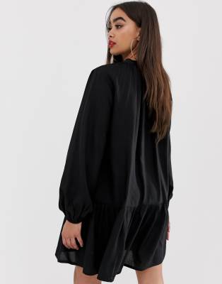 black frill dress pretty little thing