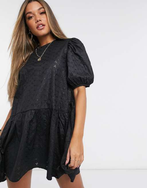 Pretty little thing shop black smock dress