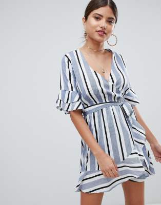 prettylittlething wrap dress