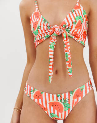 watermelon print swimsuit