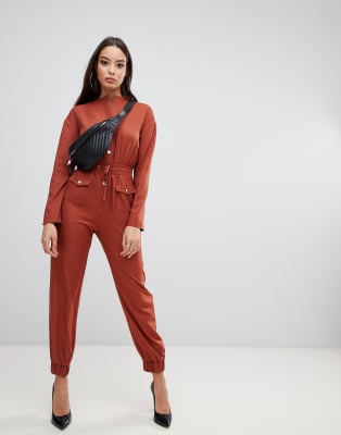 pretty little thing utility jumpsuit
