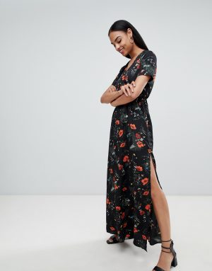 floral maxi dress dresses asos neck