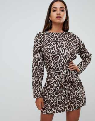 leopard print dress pretty little thing