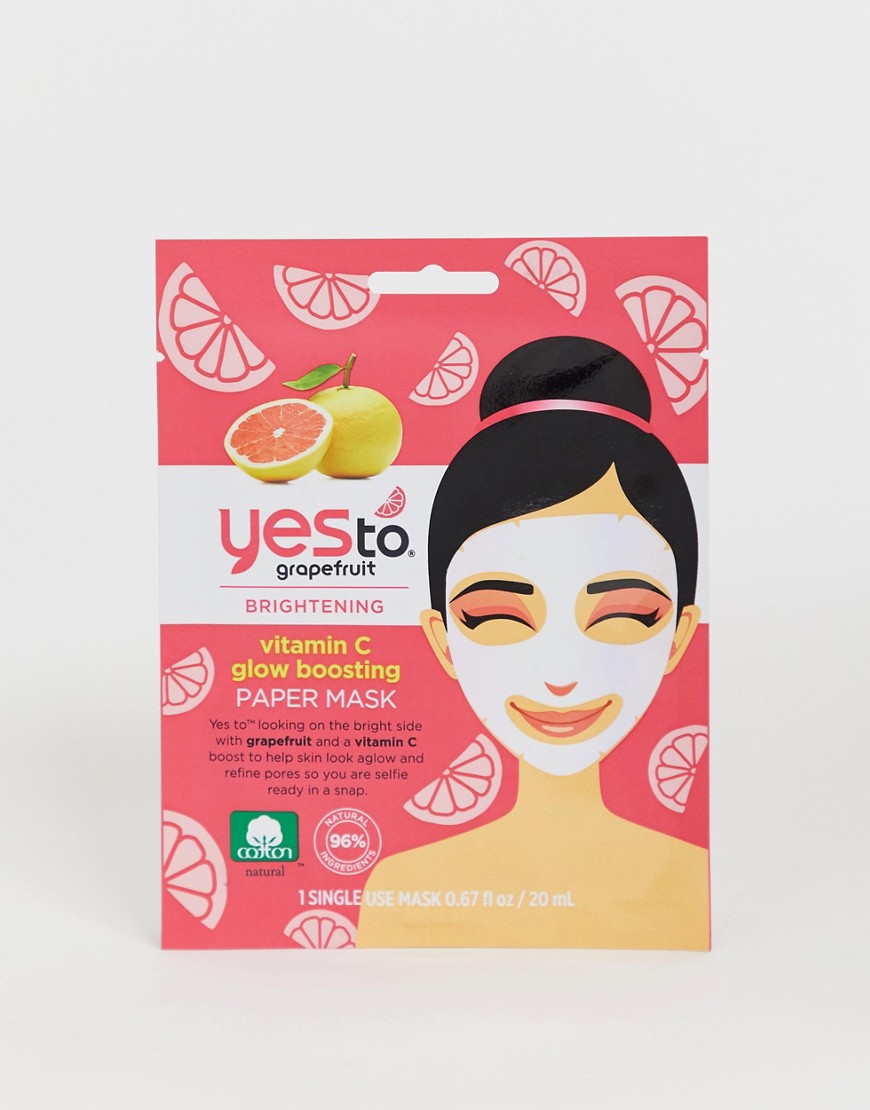 фото Придающая сияние маска-салфетка yes to grapefruit-бесцветный