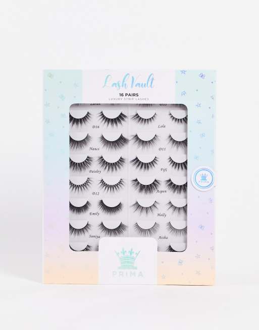 Prima Lash – 16 Pair Lash Vault – Lösögonfransar