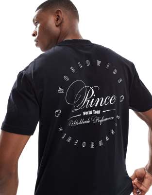 Prince heritage print t-shirt in black