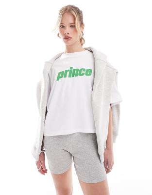 Prince - T-Shirt in Weiß mit Markenlogo