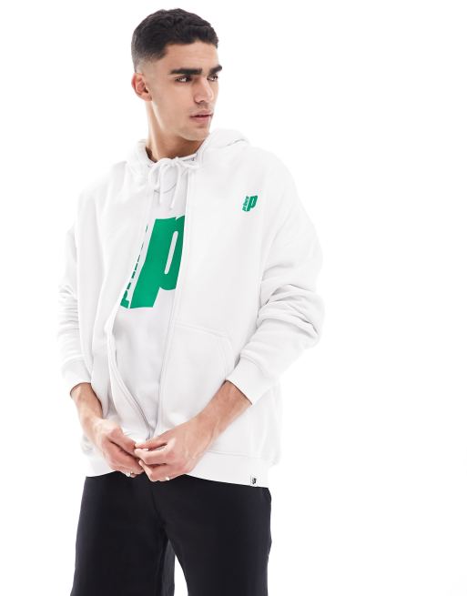 Prince unisex zip through logo hoodie in white ASOS