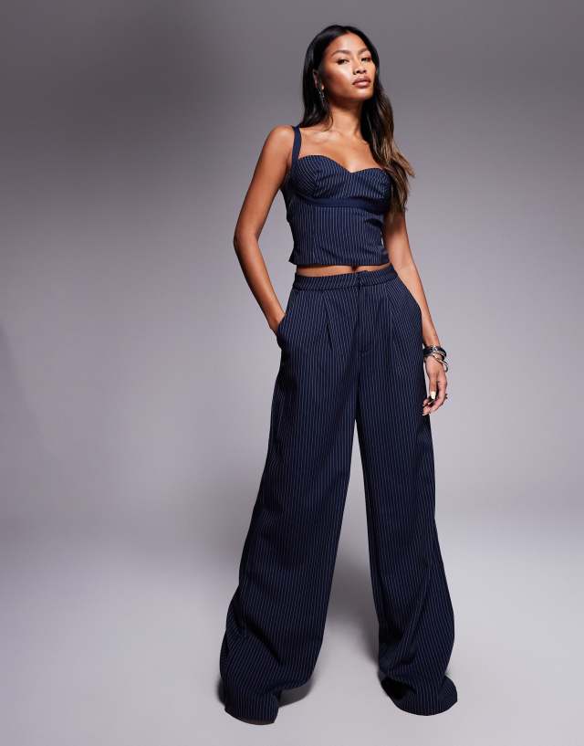 Princess Polly Briana sweetheart neckline cami top & wide leg