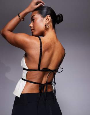 Princess Polly Daxon Organic Cotton Open Back Camisole