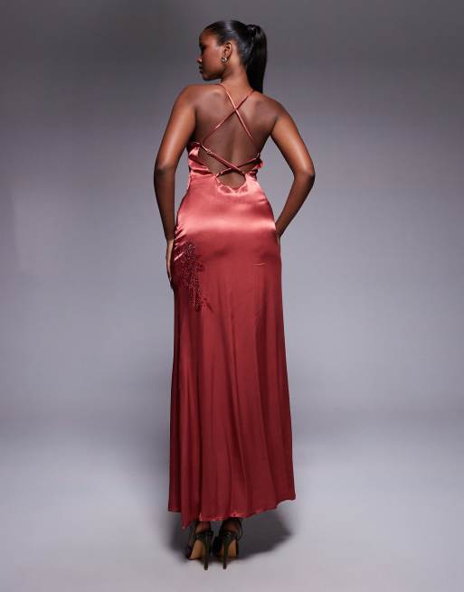 wednova bridesmaid dresses Wedtrend Women Bridesmaids A Line Off the Shoulder Ruched Chiffon Dress with Slit, Sunset this chiffon off the size: 12 The Garden Party Blue Colour:Blush Pink