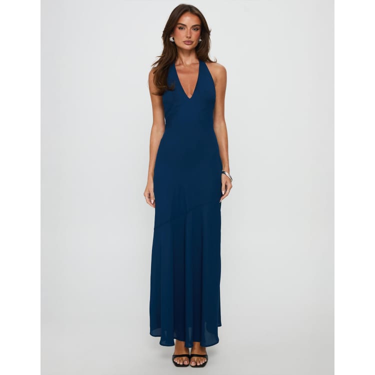 open lace back dress Lyricah Tiered Tie Back Maxi Dress main image 1