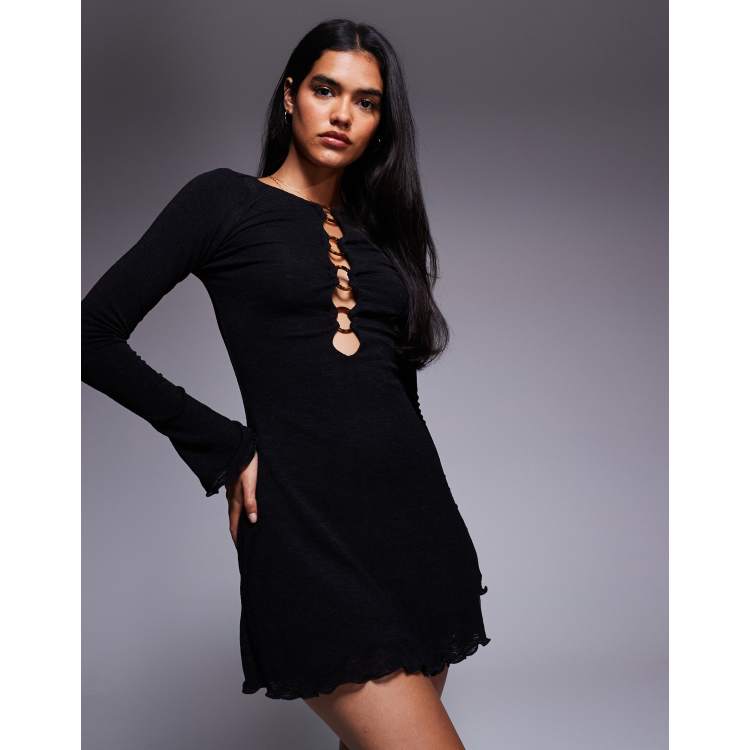 dejonge ring mini dress black Dejonge Ring Mini Dress Black