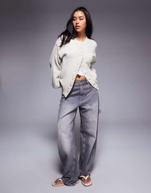 Princess Polly Edern balloon sleeve button through cardigan in