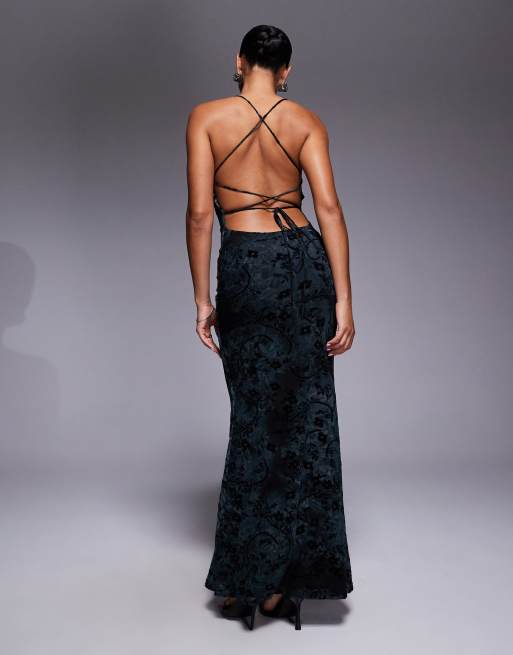 slim fit dress slacks Kenzie Maxi Dress Green main image 1