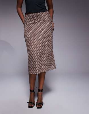 Princess Polly Harbor Mesh Column Down Midi Skirt In Multi