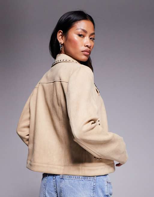 ジャケット・アウター muguet studs suede jacket studs suede jacket