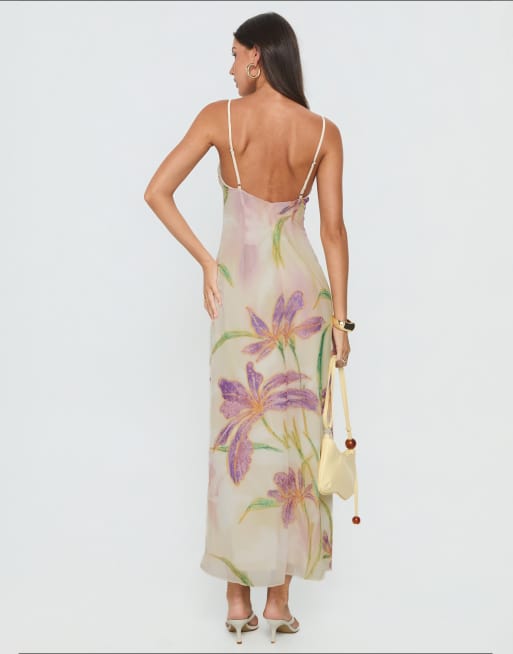 Princess Polly Isakaia floral beaded detailing satin cami midaxi
