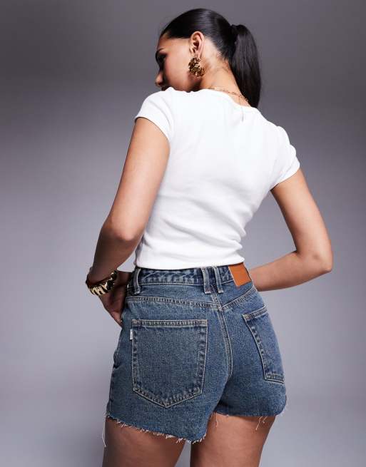 Lower Impact The Swalla Shorts Blue Denim Princess Polly A A La