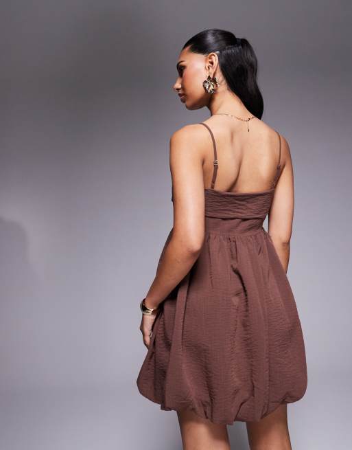 open lace back dress Melaina Bubble Hem Mini Dress | Pink | Womens
