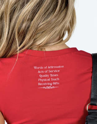 Princess Polly Love Languages Slogan Fitted Baby Tee In Red