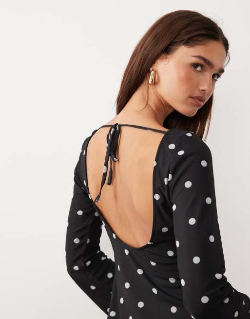 mesh flared sleeve dress Black Mesh Sequin Flare Sleeve Dress in Navy – Bella Galvan