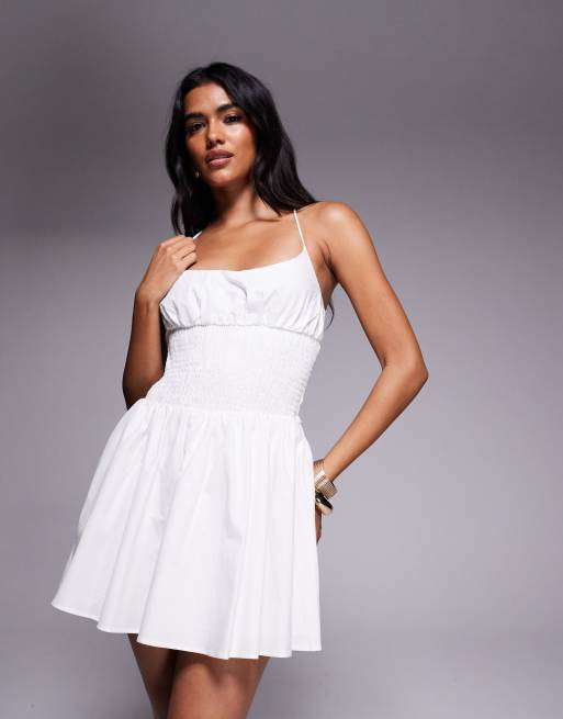 open lace back dress Camille Mini Dress | White | Womens