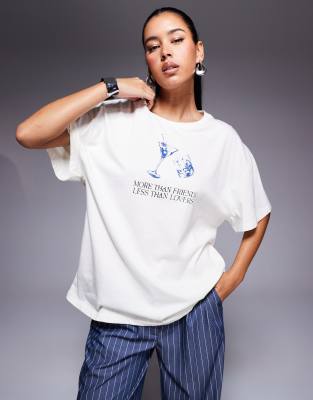 Princess Polly More Than Friends Oversized Cocktail Graphic T-shirt