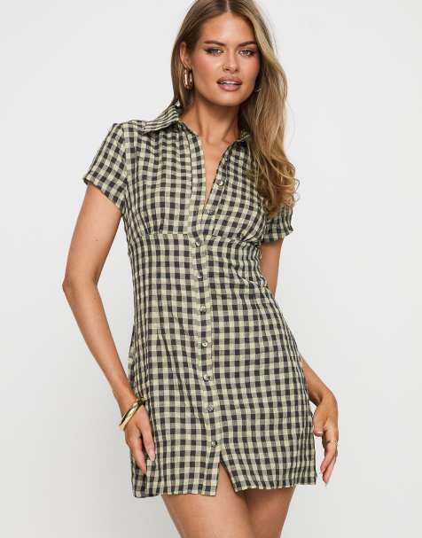 Brown Shirt Dresses | Shop at ASOS