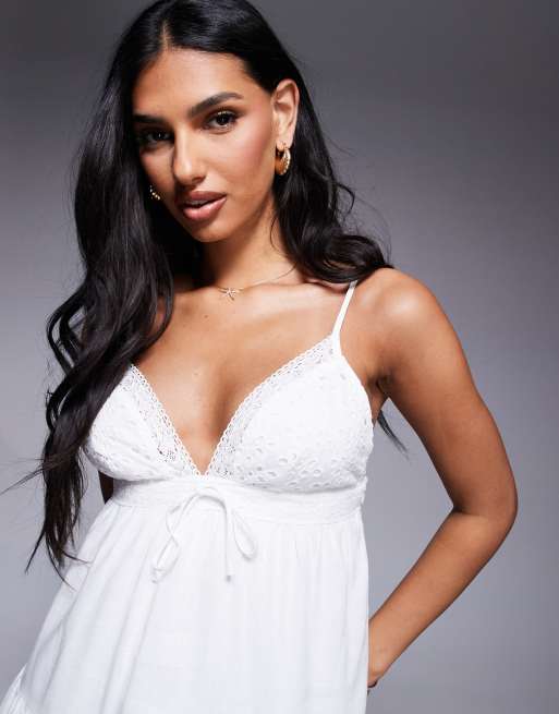 knee length dresses for ladies Blair Linen Babydoll Mini Dress – Enthralled