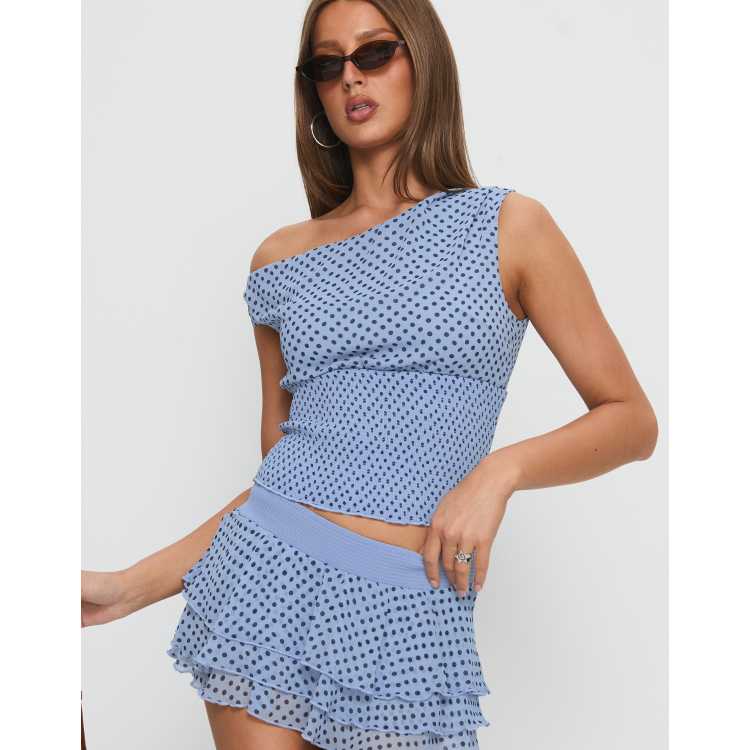 open lace back dress Nellie Mini Dress Black Polka Dot
