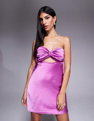princess polly purple satin dress Purple Princess Polly Satin Mini Dress , Open Back