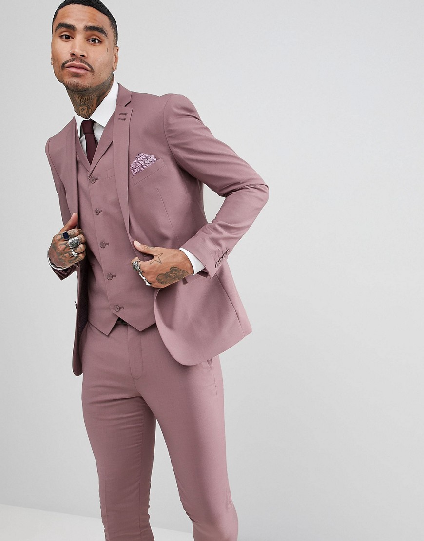 фото Приталенный пиджак пастельного оттенка rudie wedding-розовый