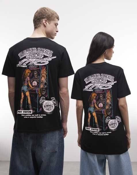 PRNT Better luck next life relaxed t-shirt in black - view 1