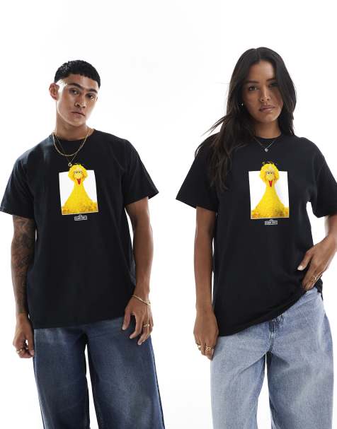 PRNT Big bird photo t-shirt in black - view 1